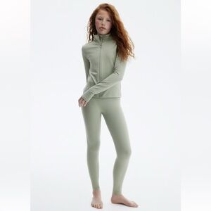 H&M Soft Sage Green Activewear Set Toddler